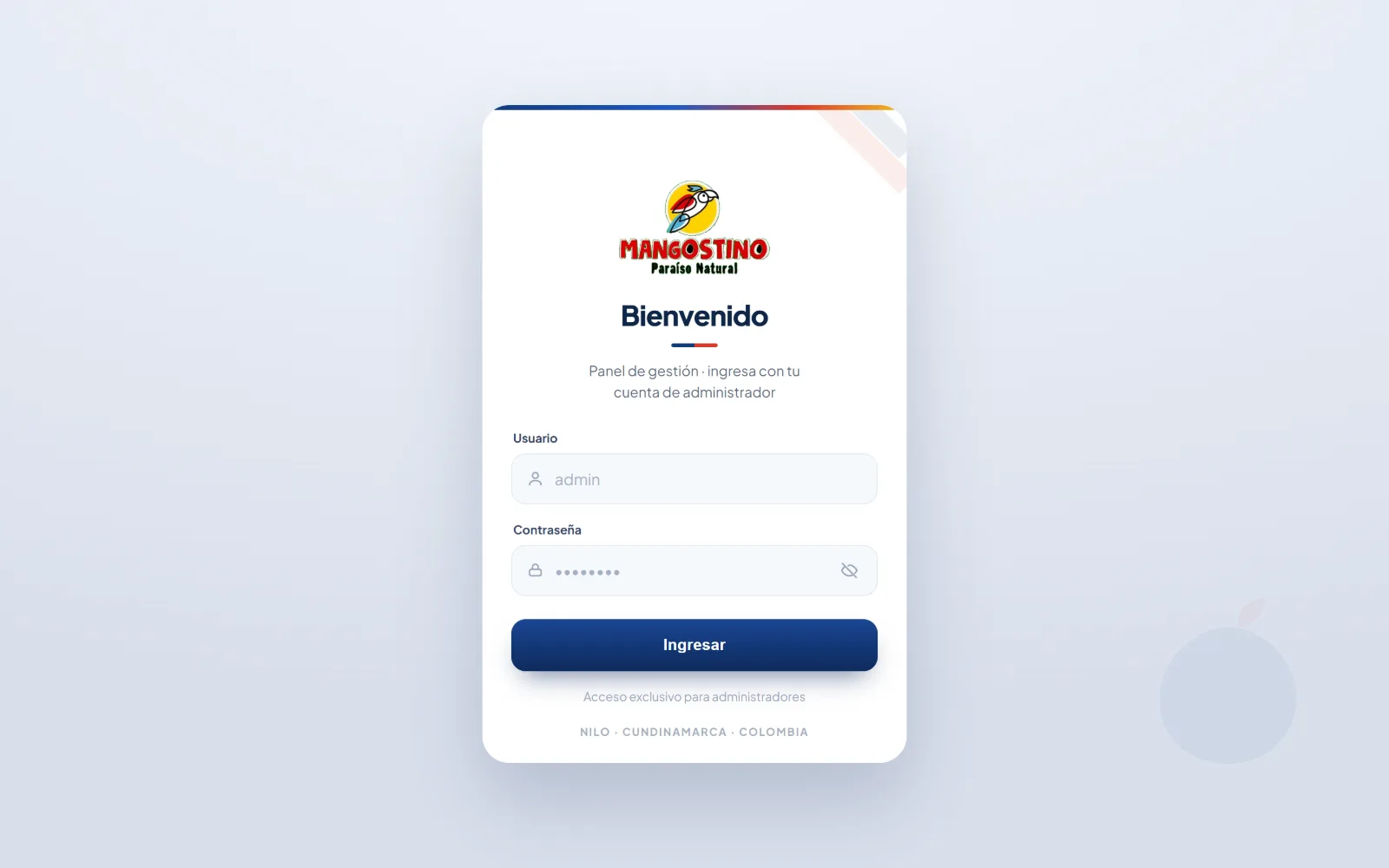 Mangostino POS abierto en el computador del mostrador.